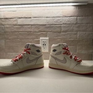 Air Jordan 1 High OG Women’s – Cream & Red | Brand New